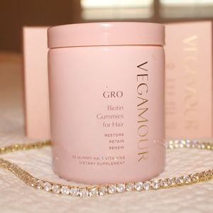 BRAND NEW - Vegamour GRO Biotin Gummies for Hair - 3 pack